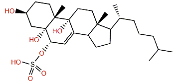 Cholest-7-en-3b,5a,6a,9a-tetrol 6-sulfate